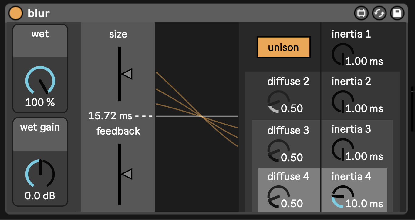 the user interface for blur